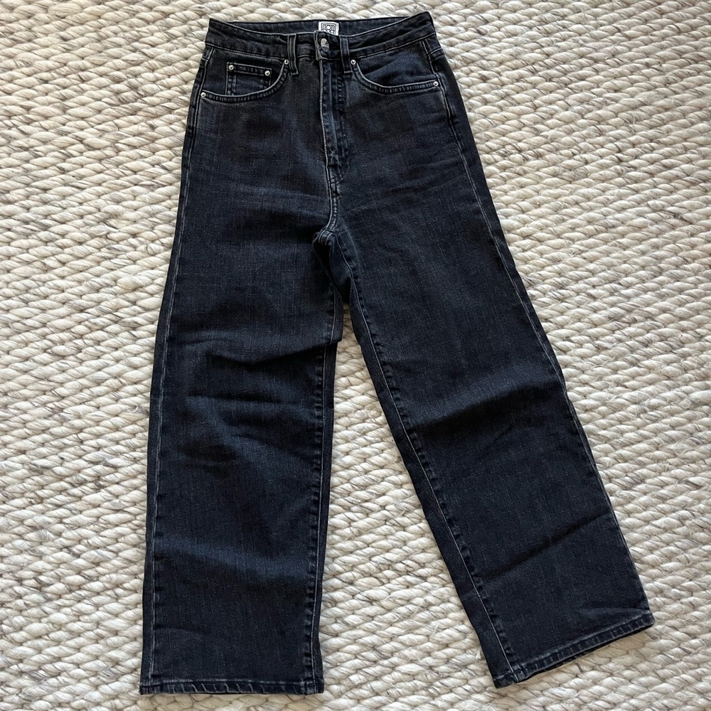 Toteme wide leg cropped jeans
